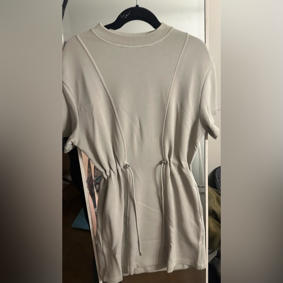 NWT Varley Maple DoubleSoft Dress in Abbey Stone / Khaki - S - Picture 7 of 12